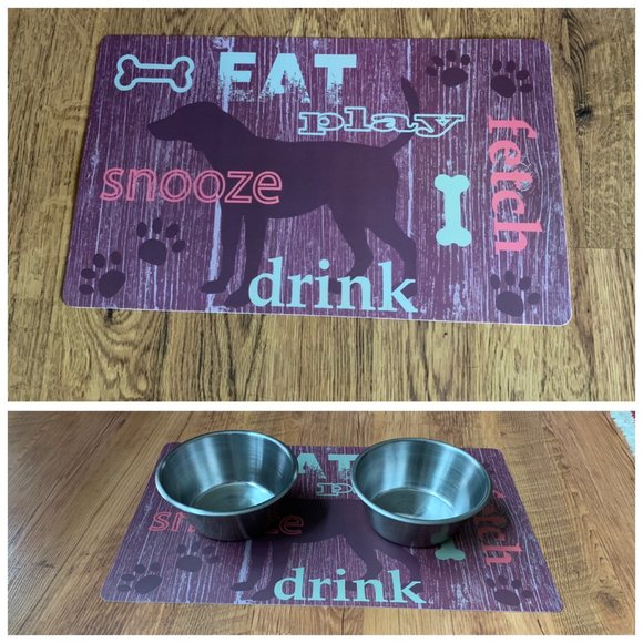 Other - 🐕‍🦺❗️Set of 4 Pet food mats 11.5" x 19"